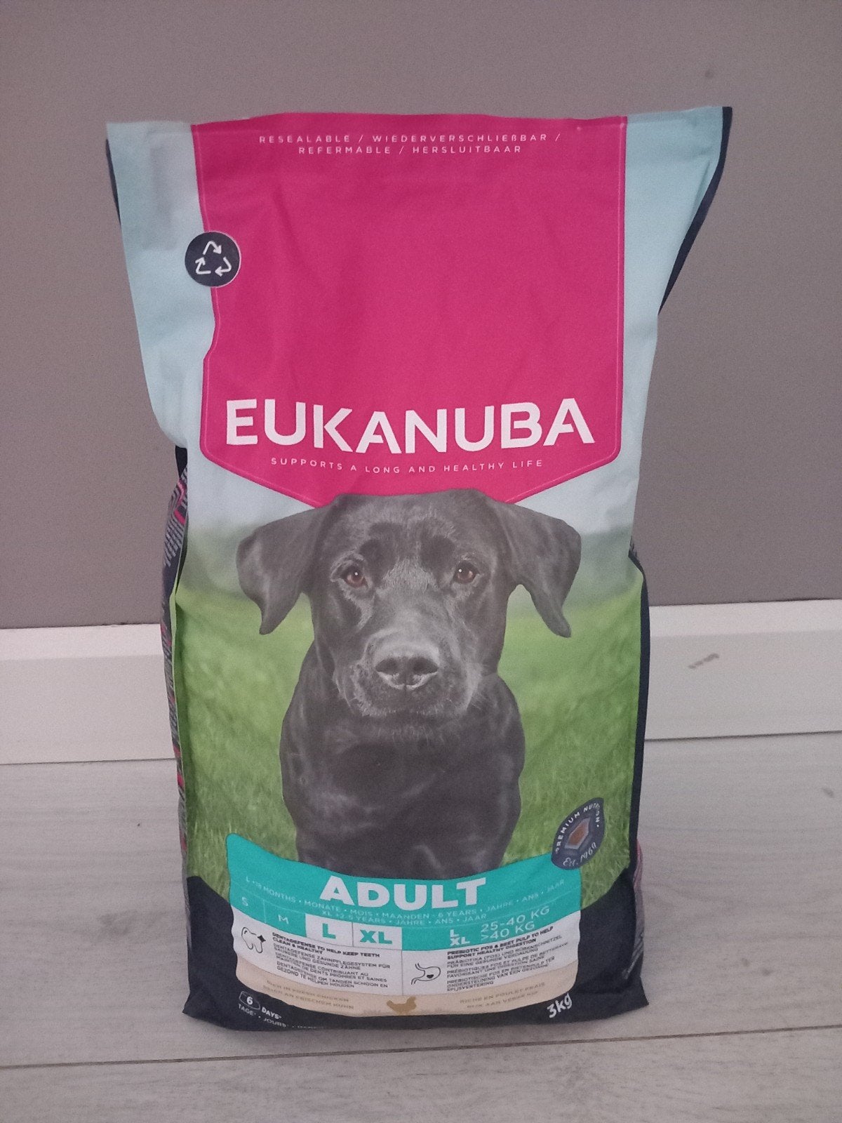 Eukanuba adult L/XL, Ophalen