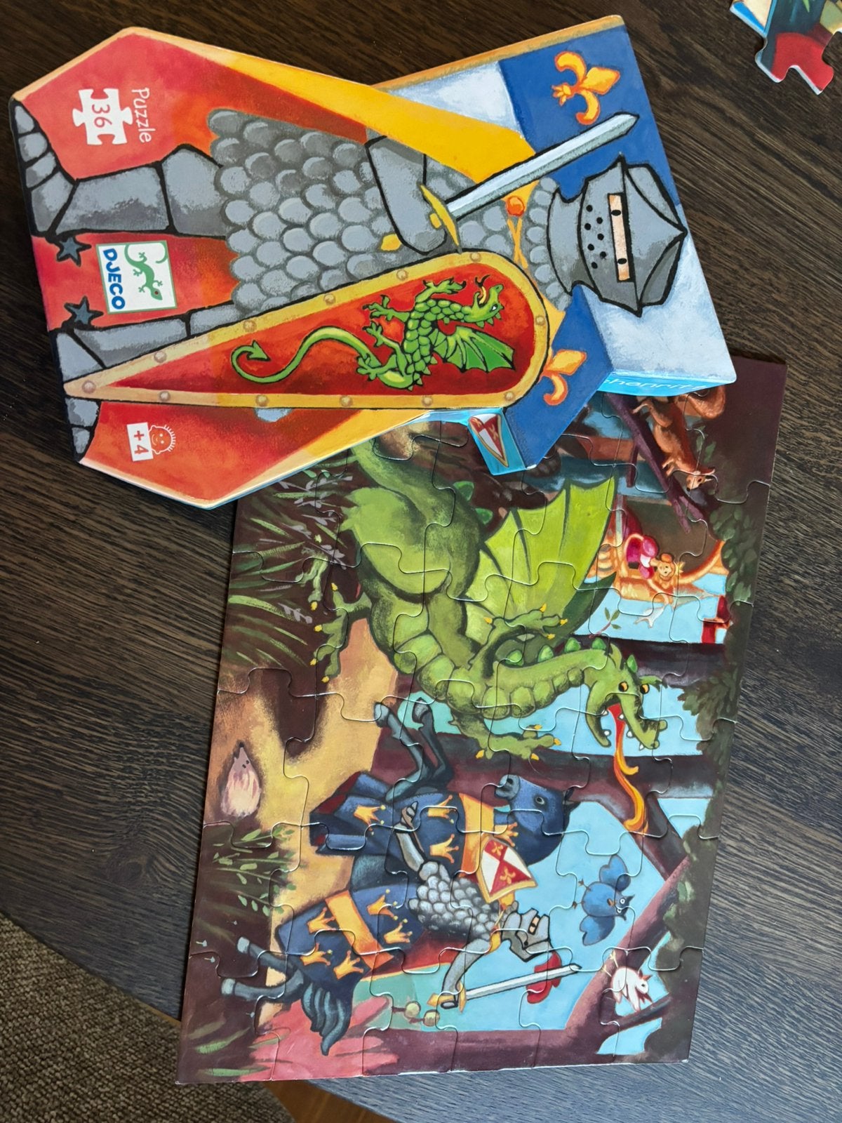 Djeco puzzel 36 stukjes, Ophalen of Verzenden, 10 tot 50 stukjes, Zo goed als nieuw, 4 tot 6 jaar