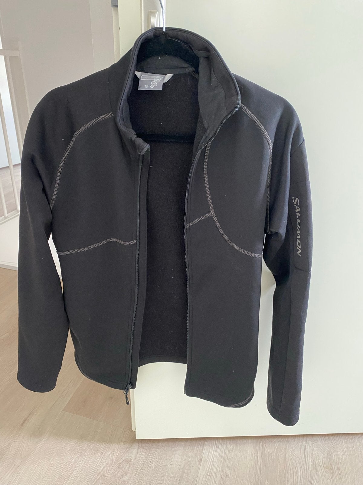 Salomon fleecevest zwart maat S/P, Ophalen of Verzenden, Zo goed als nieuw, Maat 36 (S), Zwart