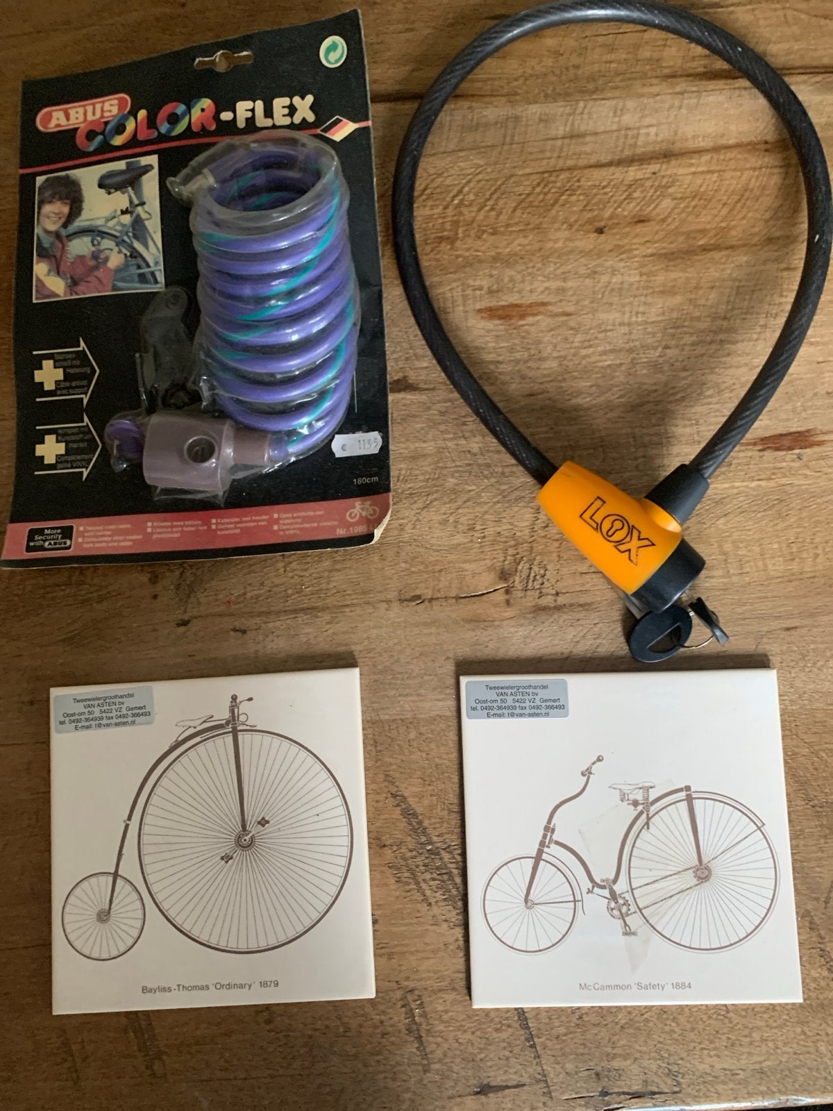 ABUS Color-Flex en LOX kabelsloten, Ophalen of Verzenden, Zo goed als nieuw, Kabelslot