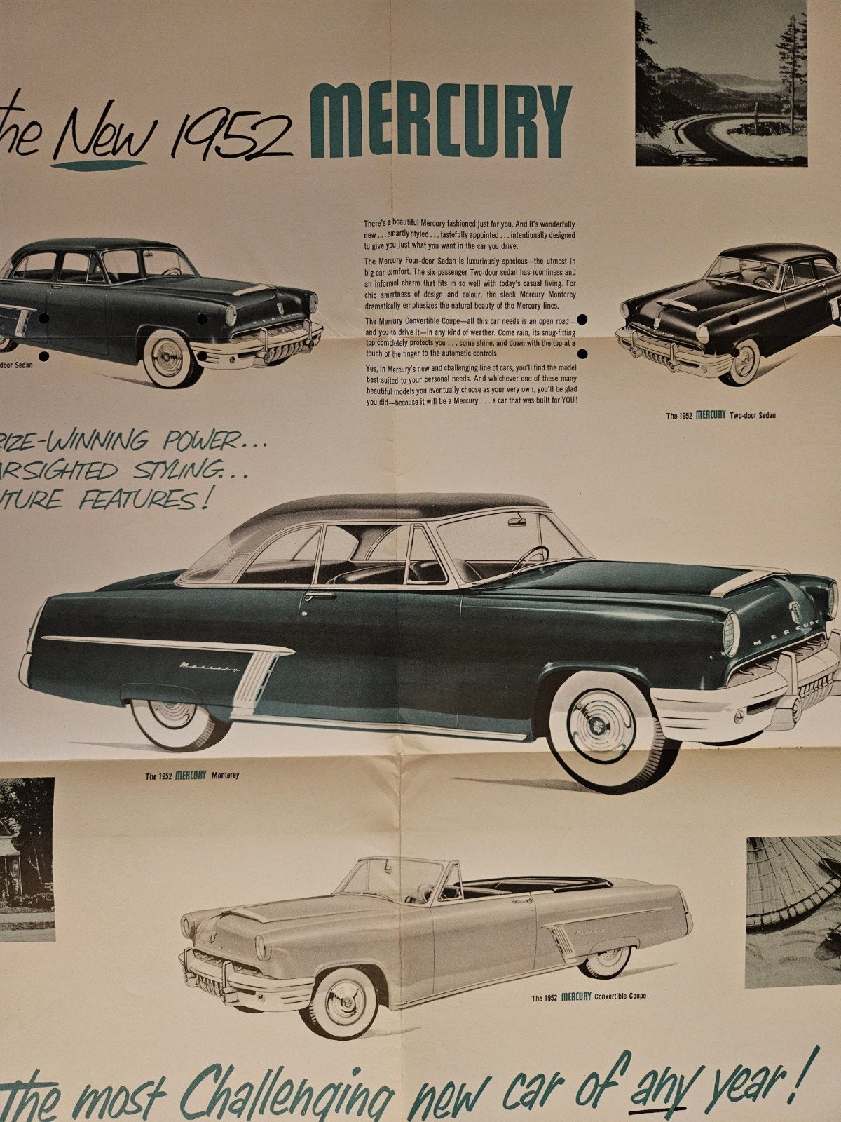 Brochure Mercury 1952, Ophalen of Verzenden, Zo goed als nieuw, Overige merken