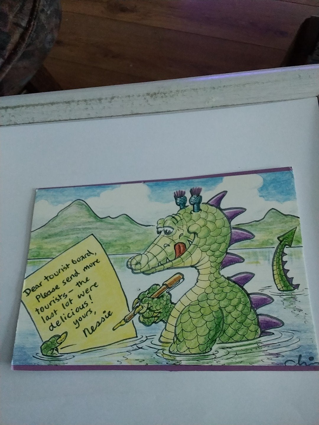Ansichtkaart Nessie Loch Ness 1995, Ophalen of Verzenden, 1980 tot heden, Gelopen