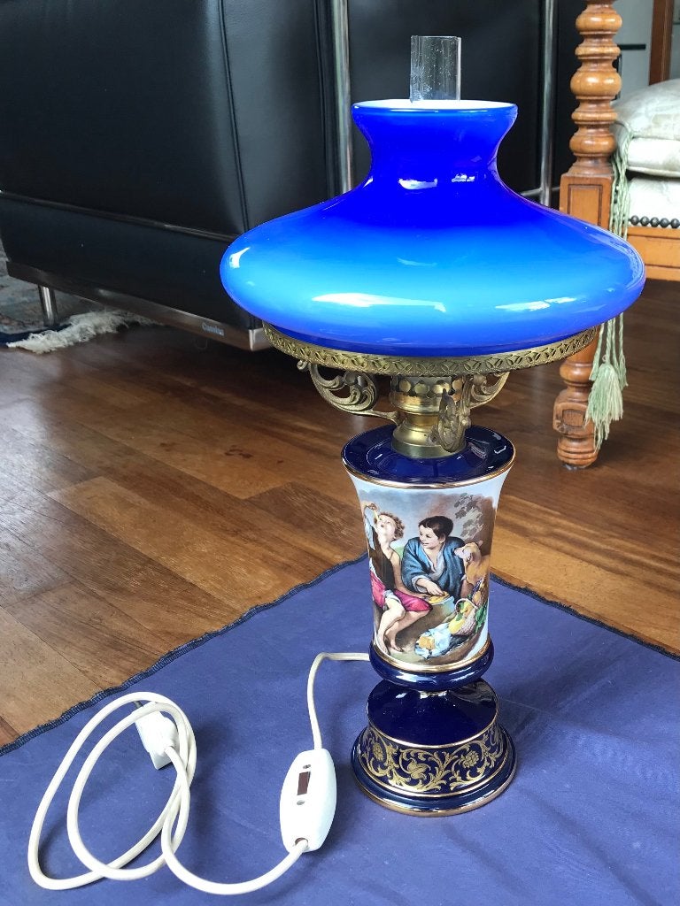 Nostalgische TAFELLAMP van Florentine, Italy, Antiek en Kunst, Ophalen