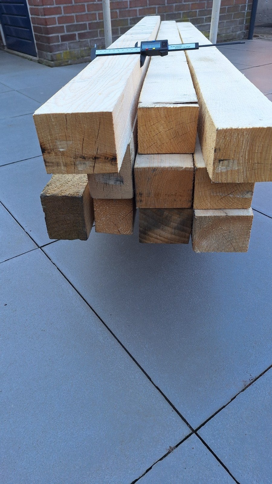 25 dikke balken voor bv afdak/schuur/veranda, Tuin en Terras, Ophalen, 180 tot 250 cm, Balken