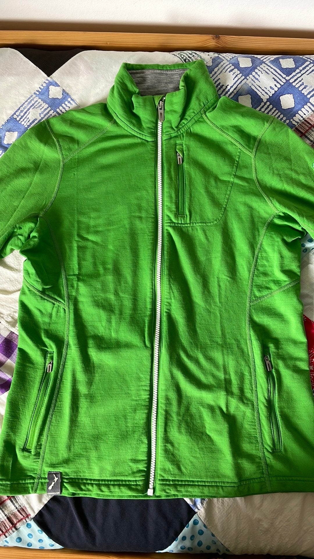 Icebreaker merino vest groen, Ophalen, Zo goed als nieuw, Maat 38/40 (M), Groen