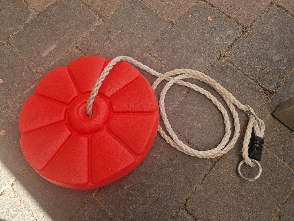 Schotelschommel 28cm Kunststof Rood, Ophalen of Verzenden, Gebruikt, Schommel