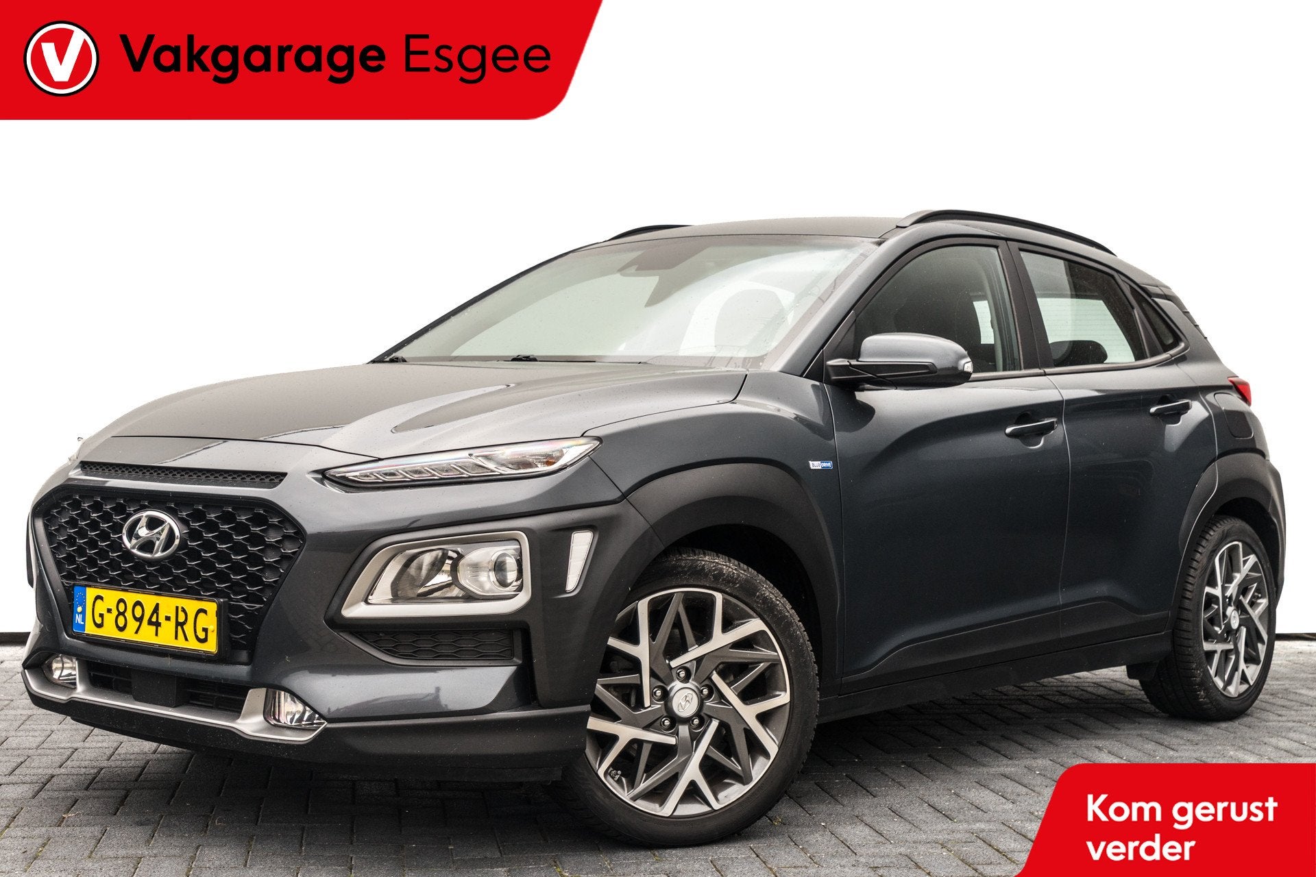Hyundai KONA 1.6 GDI Hybride Comfort | Ned Auto | Automaat |, Auto's, Dealer onderhouden, Stof, Gebruikt, Met garantie (alle)