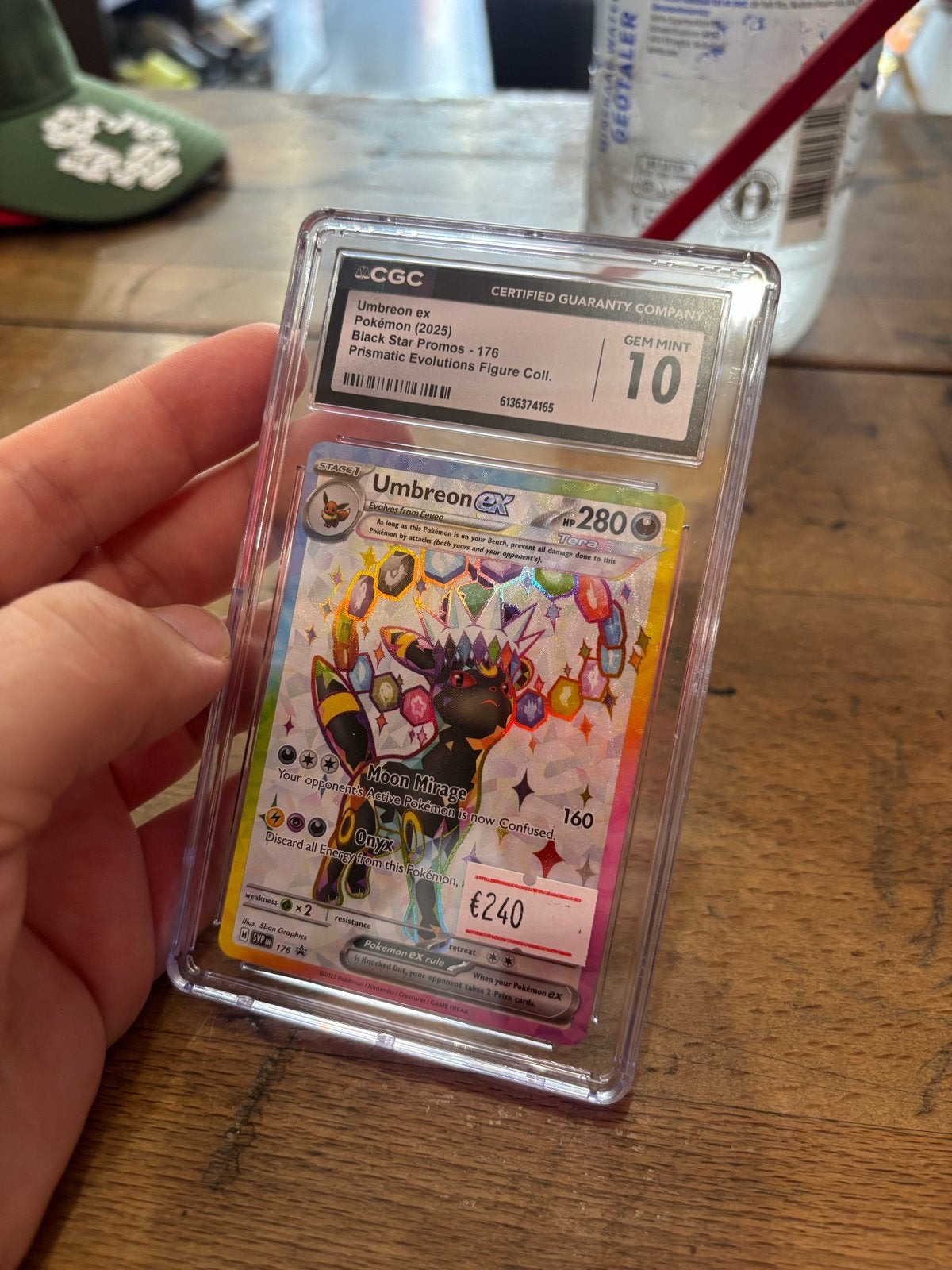 Umbreon ex Pokémon Kaart CGC Gem Mint 10 (2025), Ophalen of Verzenden, Nieuw, Losse kaart