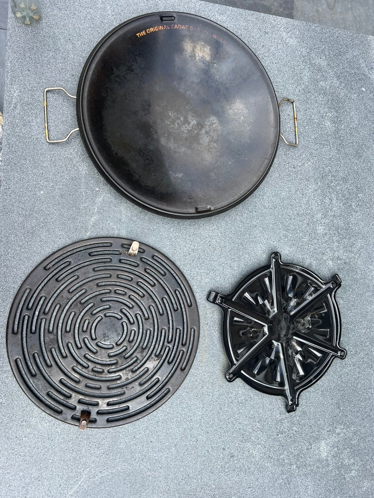 Skottel (wokpan, bbq, grill), Ophalen, Gebruikt
