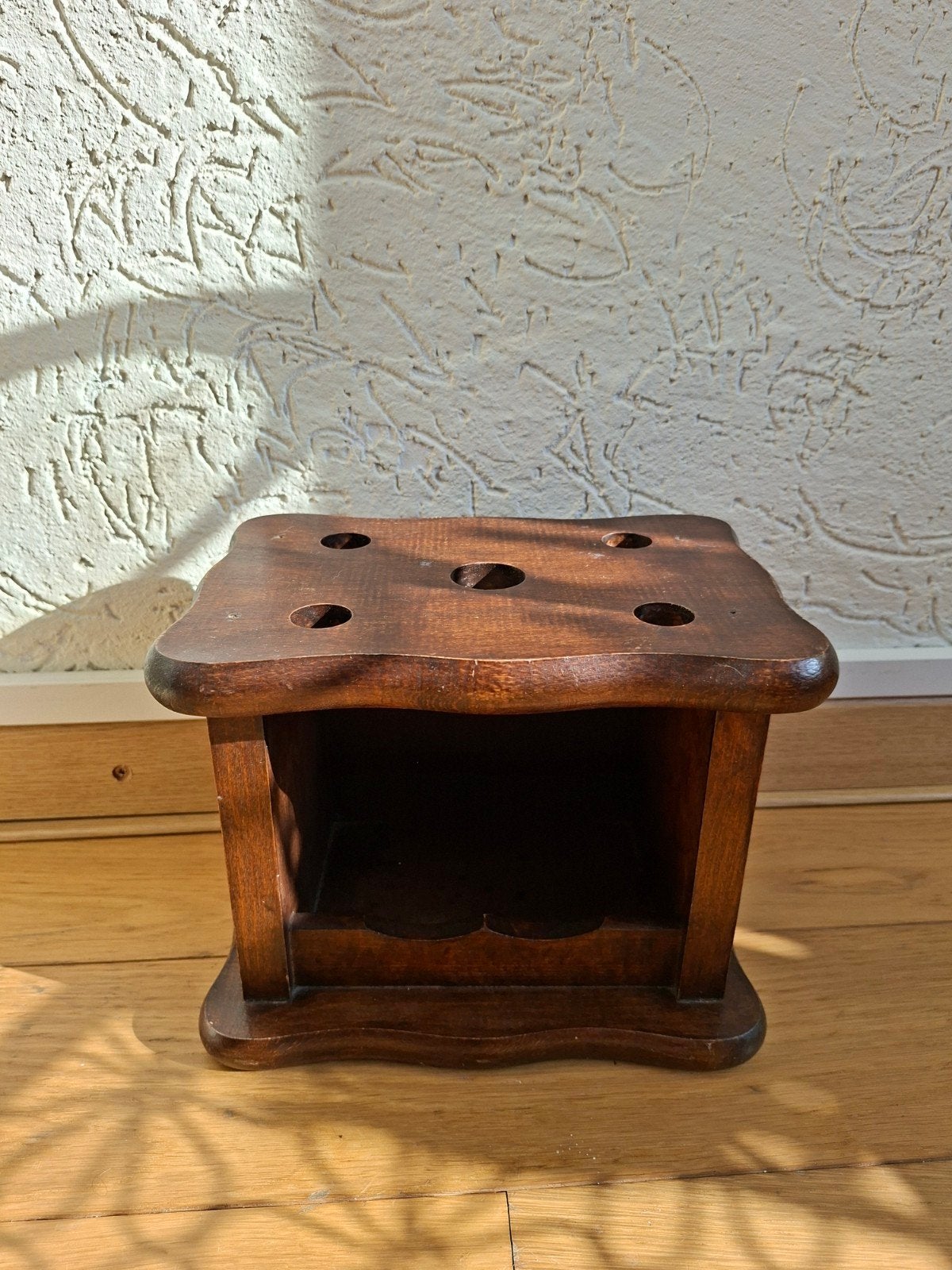 Antiek eikenhouten stoofje, Ophalen of Verzenden