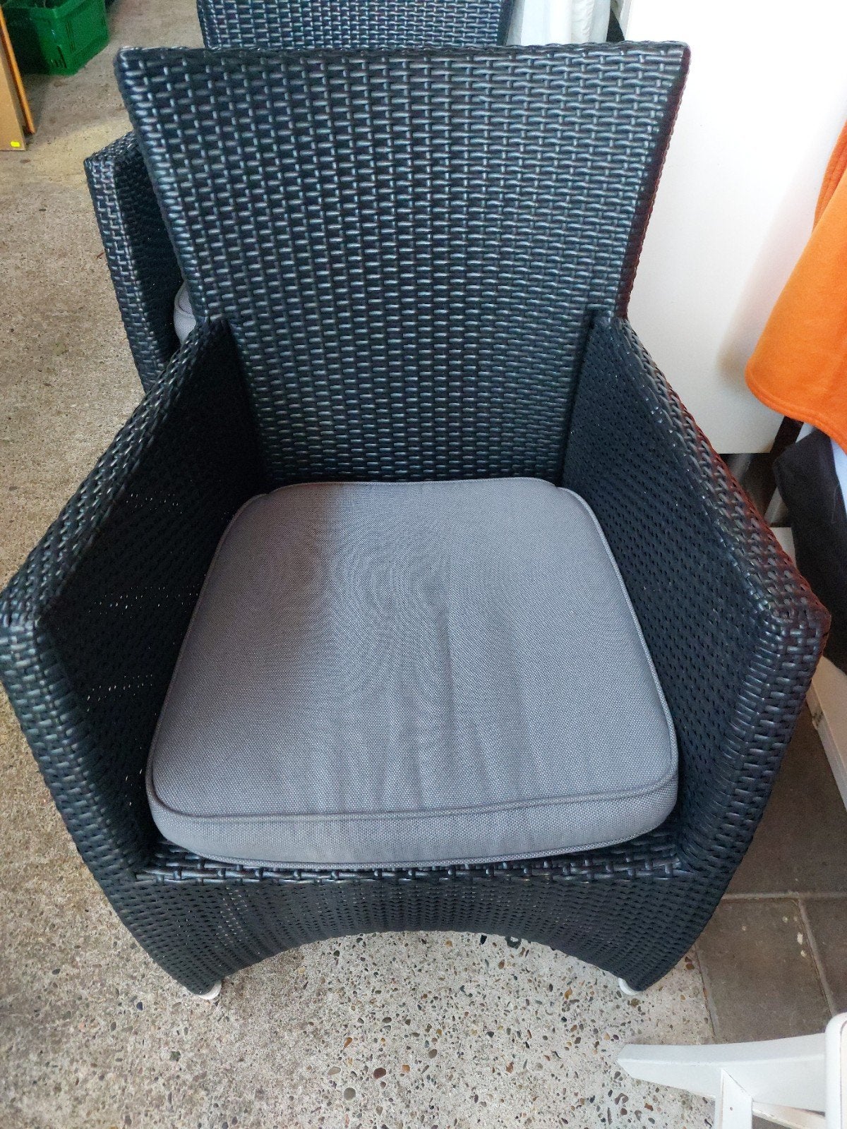 4 terrasstoelen met kussens in prima staat, Ophalen