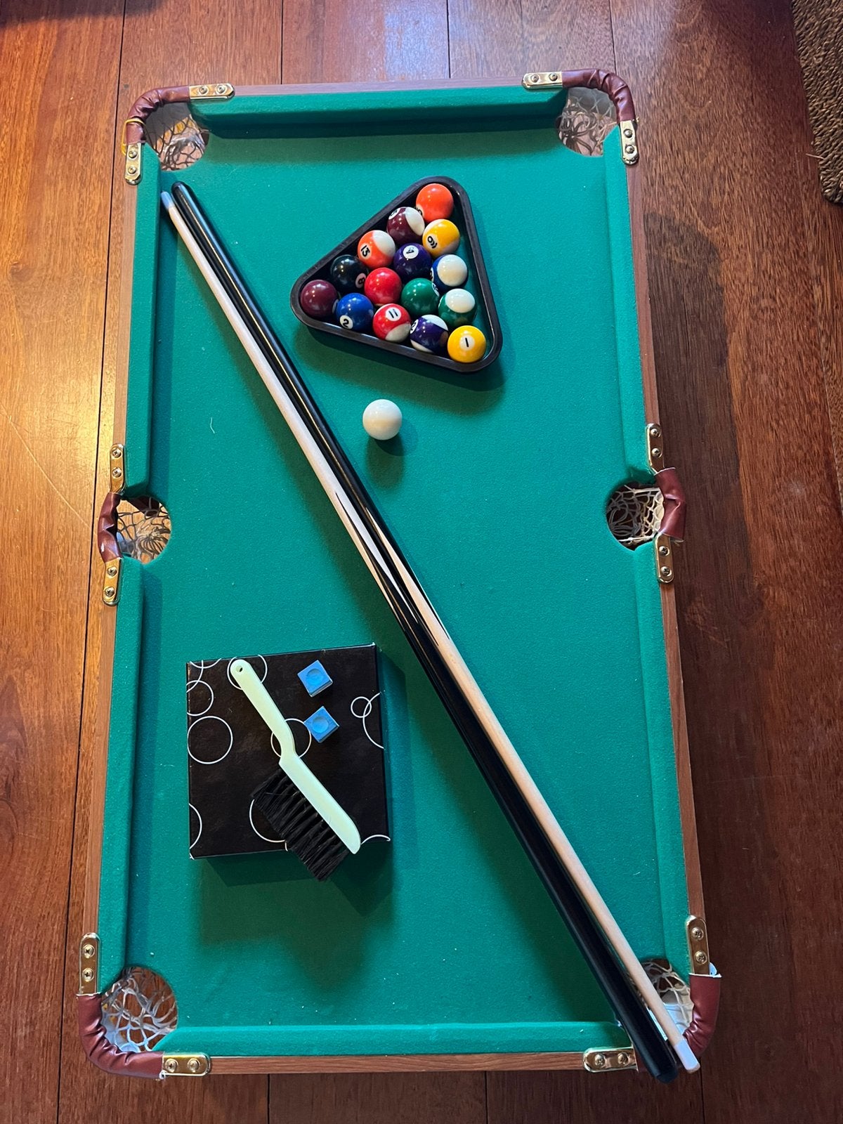 Mini pooltafel, Ophalen, Zo goed als nieuw, Pooltafel