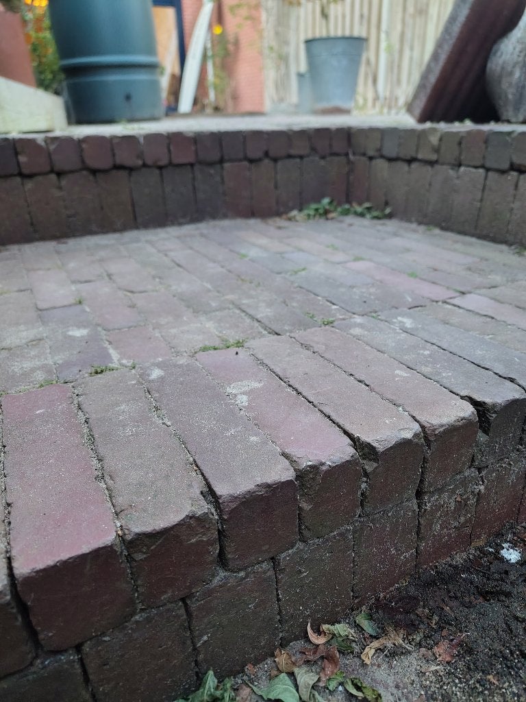 Klinkers, circa 40 m2, Tuin en Terras, Ophalen, Overige materialen, Gebruikt, Klinkers