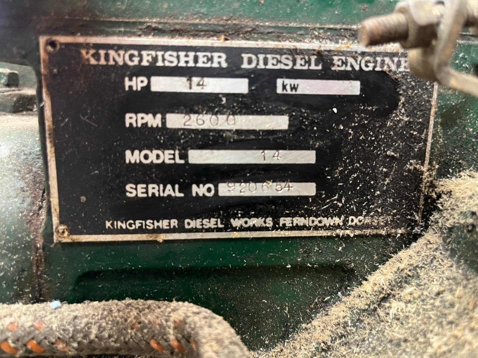 Kingfisher liggende 2 cilinder 14pk met keerkoppeling, Ophalen, Gebruikt, Motor en Techniek, Zeilboot of Motorboot