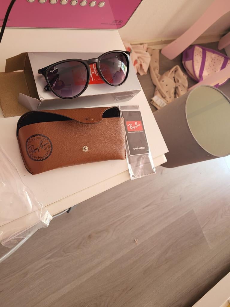Mooie zwarte Ray-Ban bril met etui RP, Zwart, Ophalen of Verzenden, Zo goed als nieuw, Ray-Ban