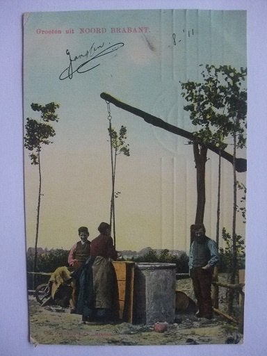 Q57 Groeten uit Noord-Brabant - 1911, Verzenden, Voor 1920, Gelopen, Noord-Brabant