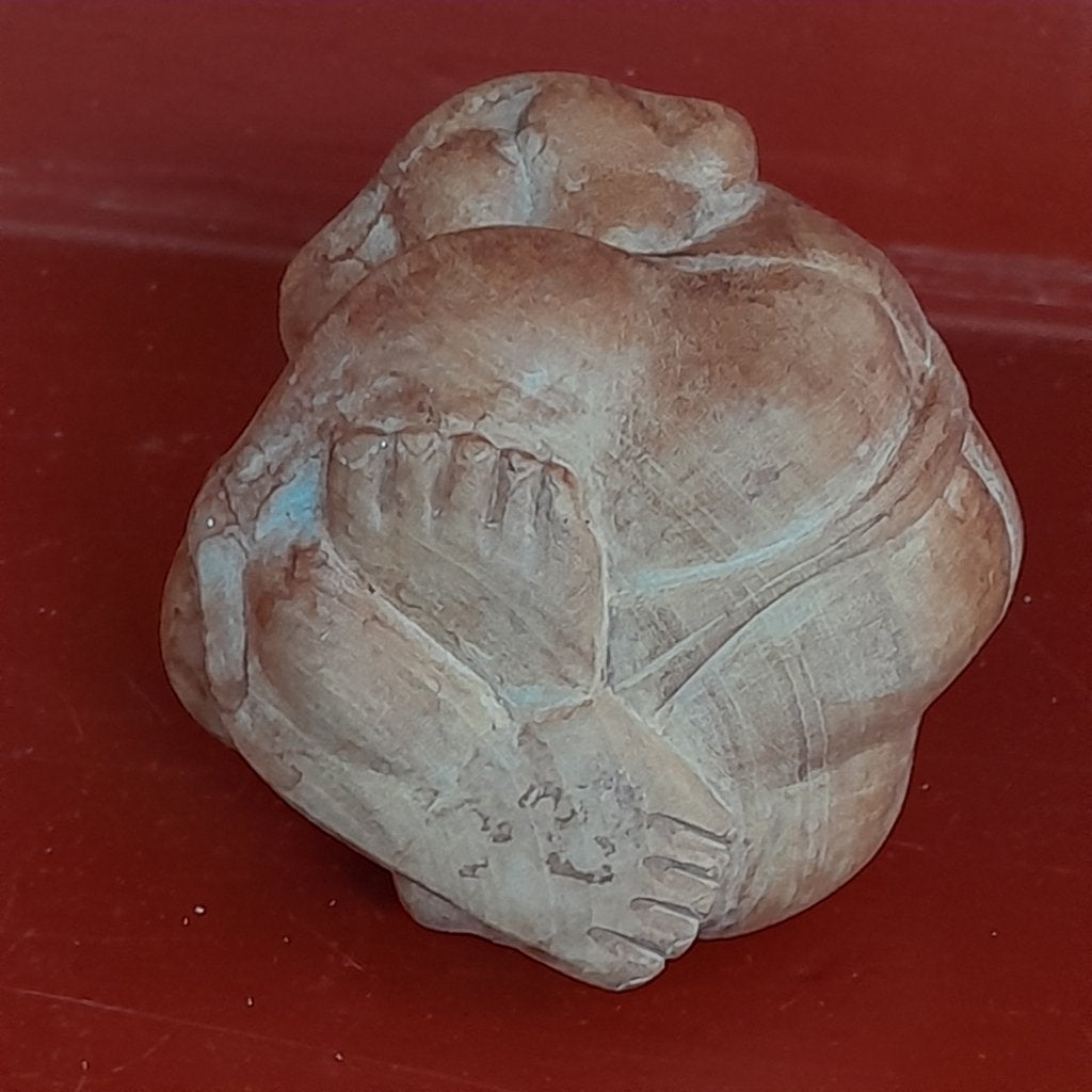 Houten Boeddha Beeldje, Ophalen of Verzenden, Gebruikt, Mens