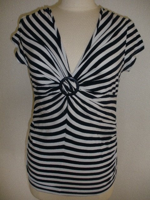 AZURI Donna streep t- shirt maat M, Kleding | Dames, Maat 38/40 (M), AZURI Donna, Blauw, Ophalen of Verzenden