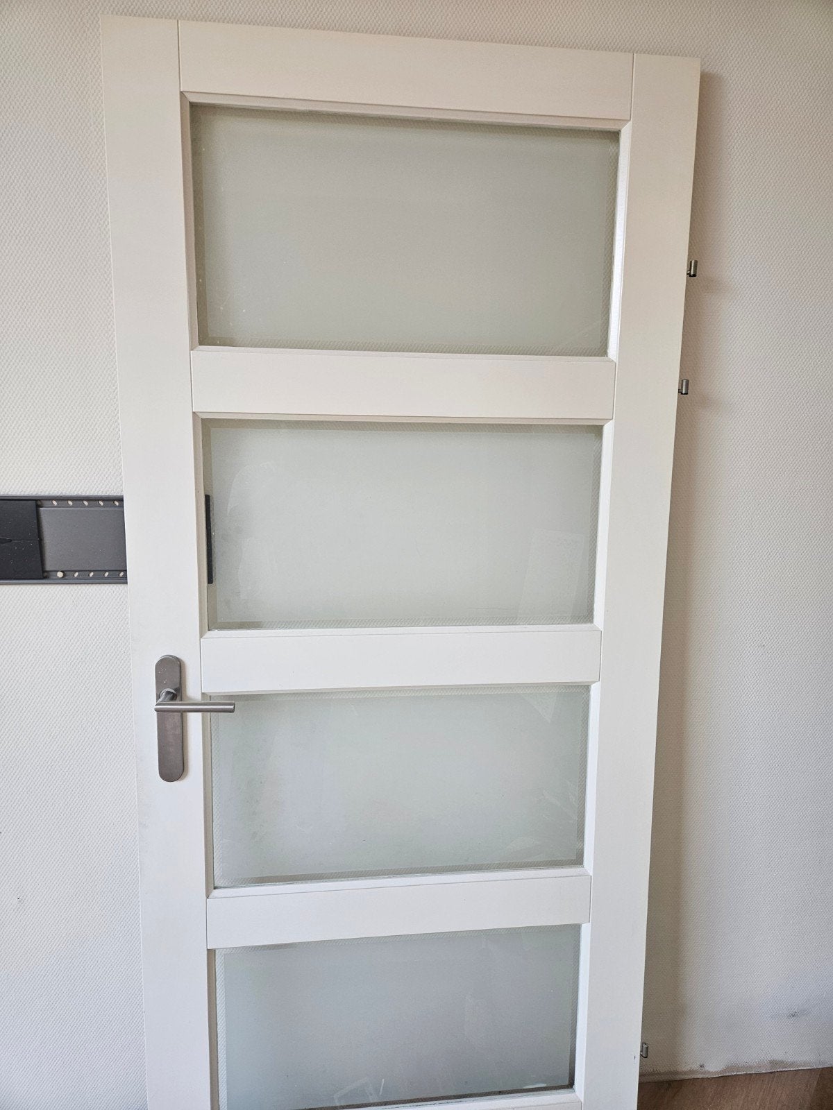 2 houten deuren opdek 93 x 211, Ophalen, Binnendeur, 200 tot 215 cm, Glas