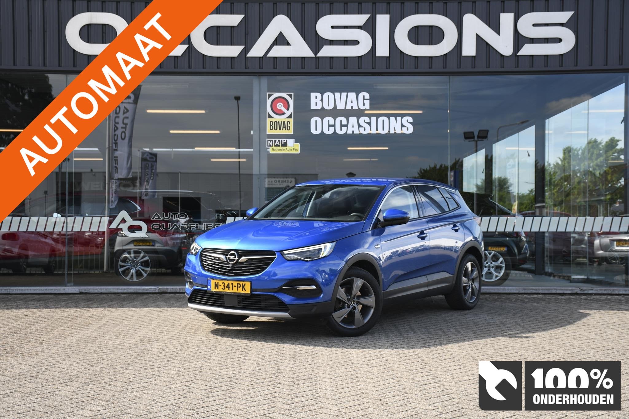 Opel Grandland X 1.2 Turbo Innovation TREKHAAK/ APPLE CARPLA, Auto's, 12 maanden, Stof, Gebruikt, 1199 cc