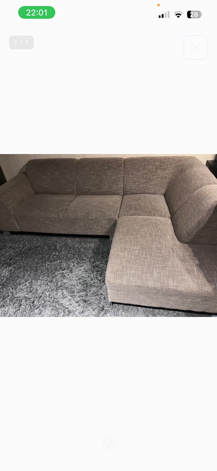 FREE SOFA/GRATIS BANKSTEL, Huis en Inrichting, Banken | Sofa's en Chaises Longues, Ophalen of Verzenden, Zo goed als nieuw, 75 tot 100 cm