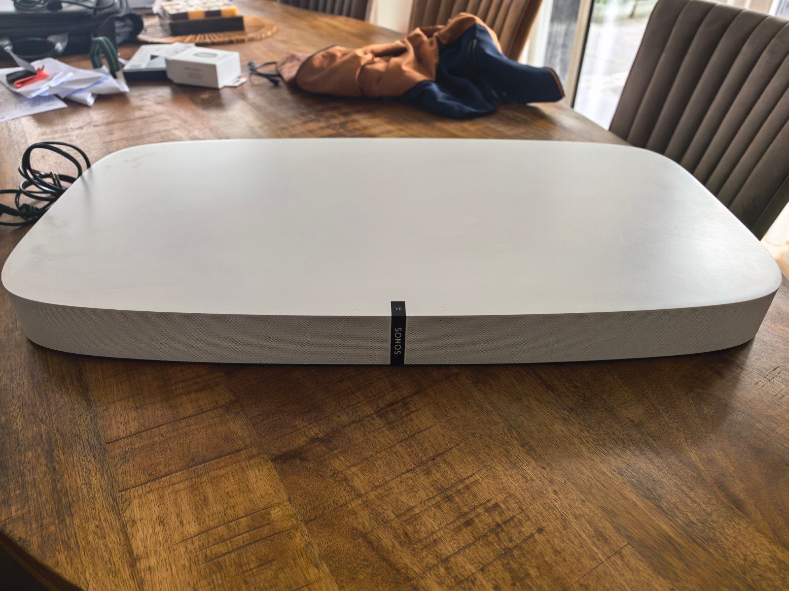 Sonos Playbase - Geweldig geluid met kleine beschadiging, Ophalen of Verzenden