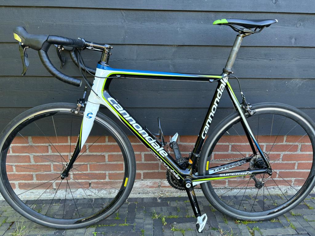 Cannondale SuperSix Carbon Racefiets Shimano 105 (57cm), Fietsen en Brommers, Fietsen | Racefietsen, 28 inch, Gebruikt, Carbon