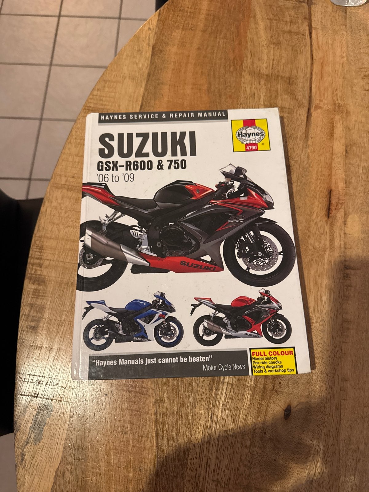 Werkplaatshandboek Suzuki GSX-R600 / 750 (2006-2009), Motoren, Ophalen of Verzenden, Suzuki