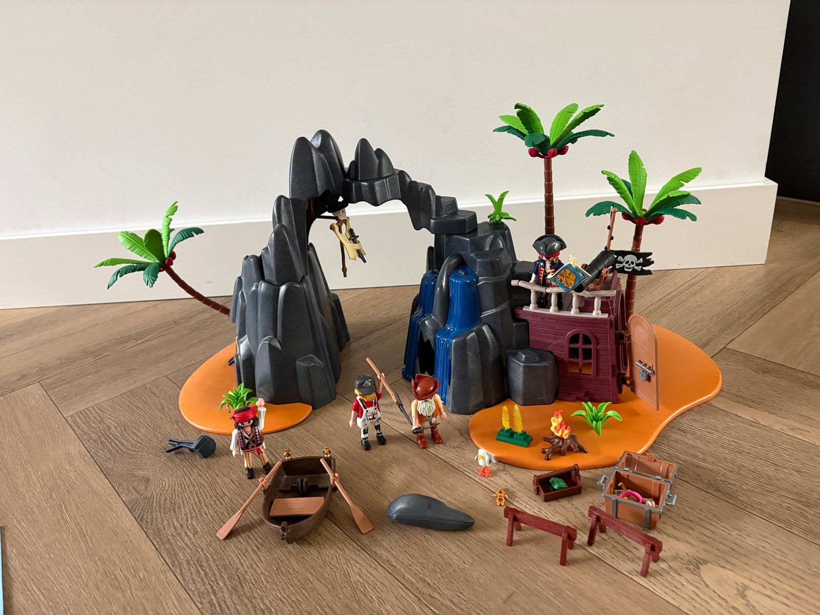 Playmobil Pirateneiland met schat en figuren, Kinderen en Baby's, Speelgoed | Playmobil, Ophalen, Pirates, Complete set, Overige typen