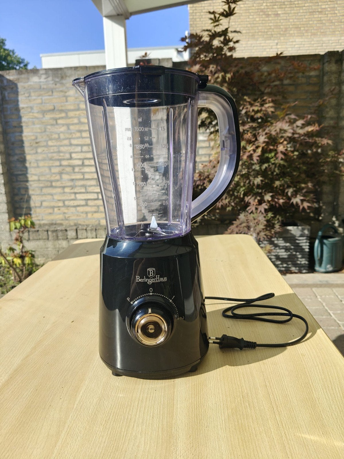 Berlinger Haus Blender - Zwart, 1.5L - 1x gebruikt, Witgoed en Apparatuur, Blenders, Ophalen of Verzenden
