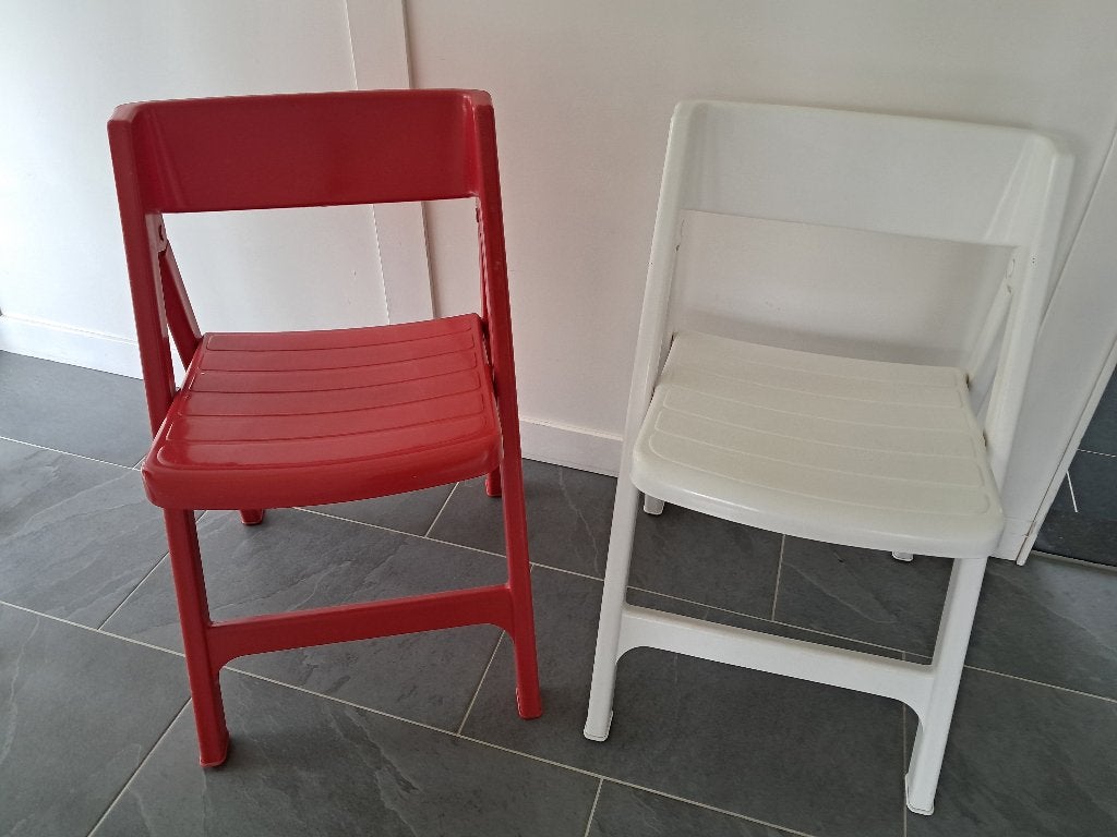 Vintage klapstoelen Flair Pazzicato, Huis en Inrichting, Ophalen, Gebruikt, Kunststof, Twee