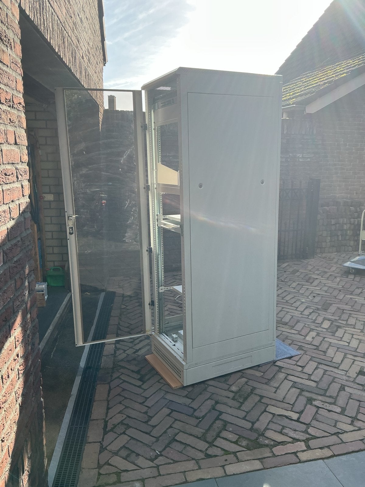 Triton Serverkast / Patchkast met Glasdeur 210x60x80cm, Ophalen