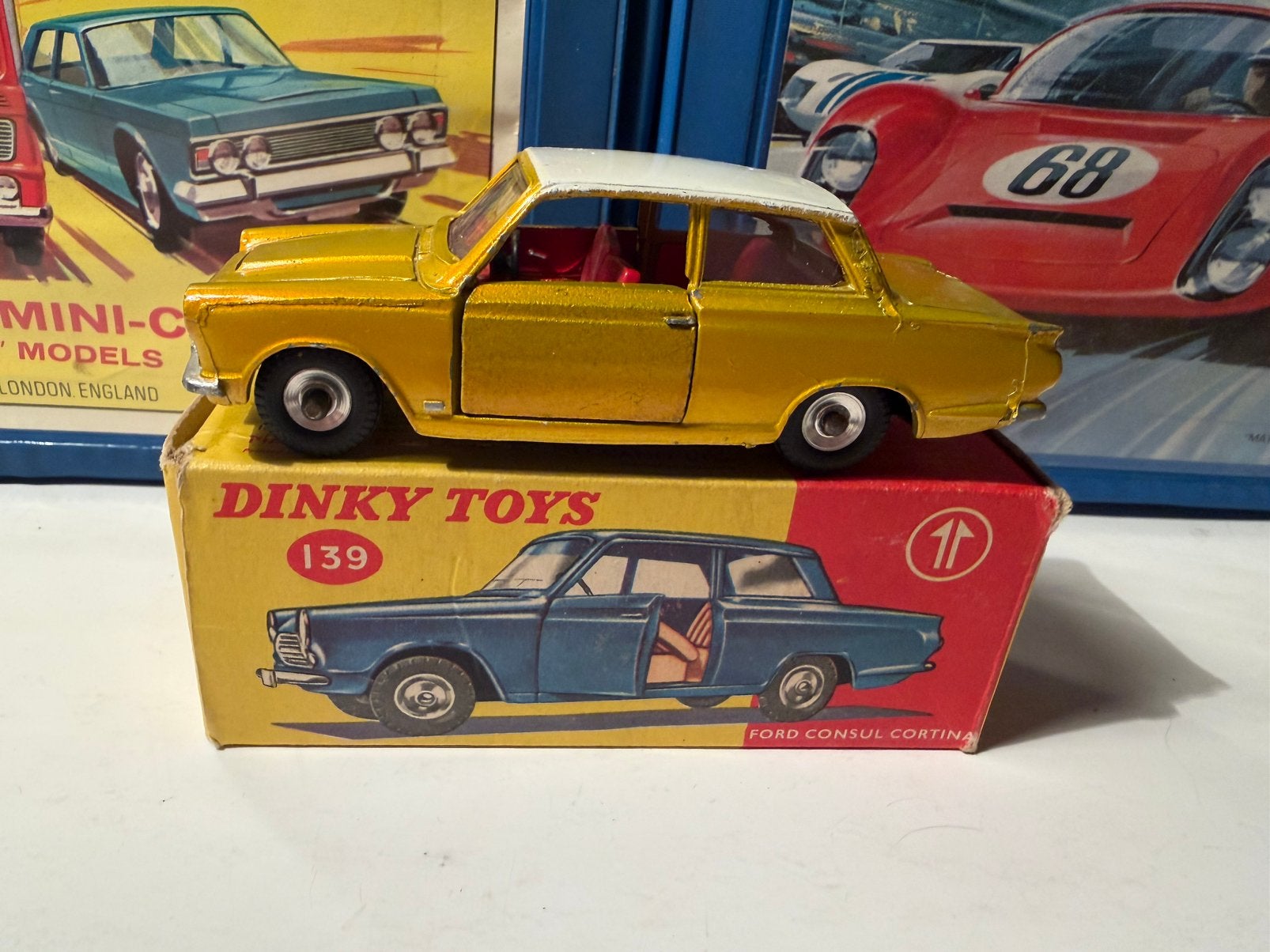 Dinky Toys Nr.139 Ford Consul Cortina, Ophalen of Verzenden, Gebruikt, Auto, Dinky Toys