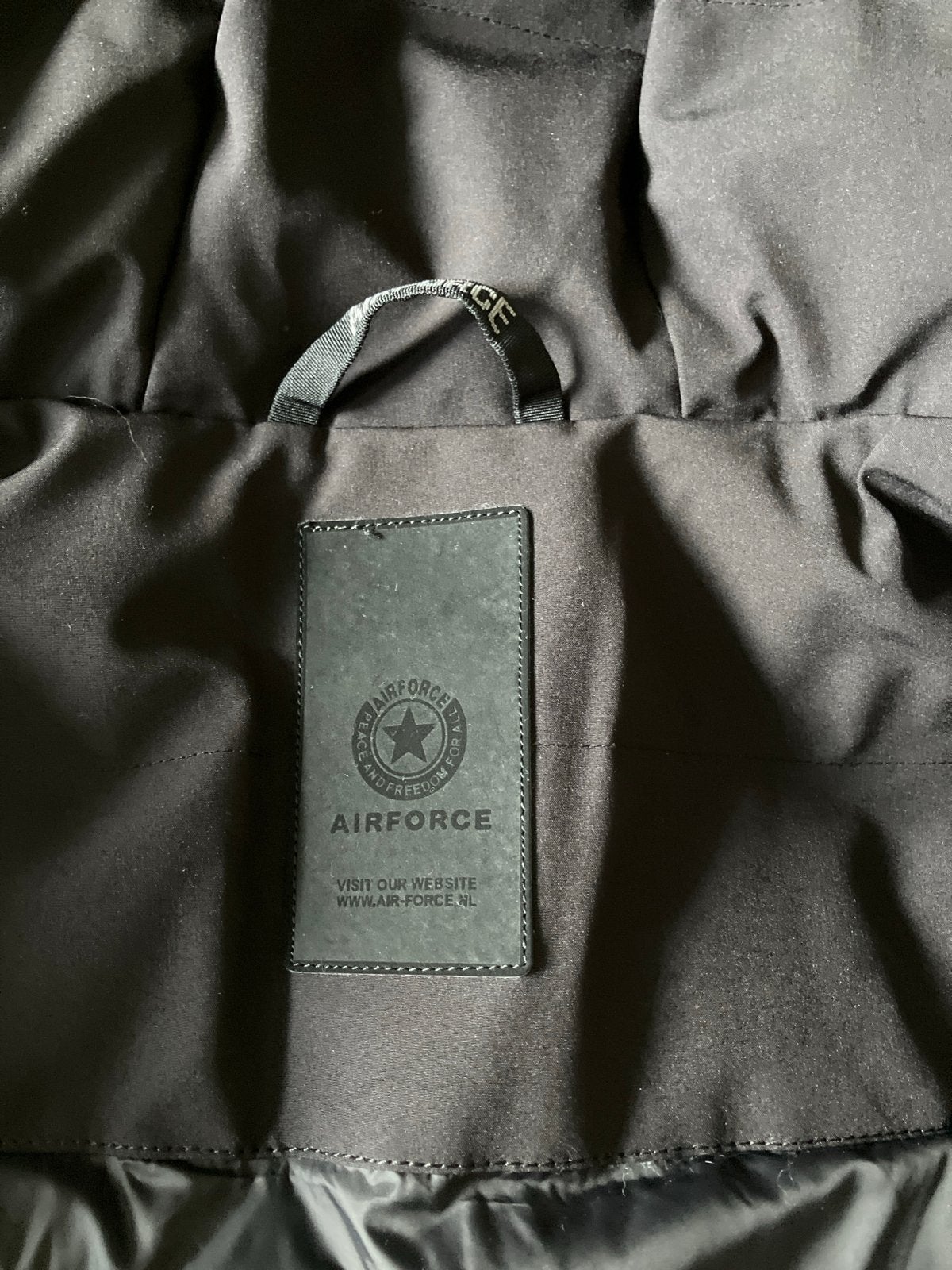 Nieuwe gewatteerde Airforce 2 pocket Parka Zwart Maat XS, Ophalen of Verzenden, Nieuw, Maat 34 (XS) of kleiner, Zwart