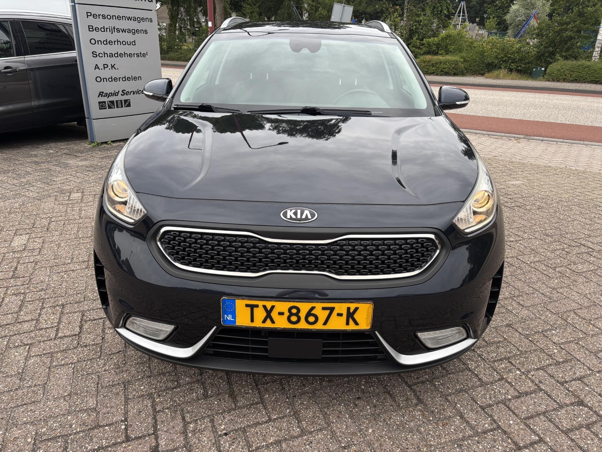 Kia Niro 1.6 GDi Hybrid BusinessLine 141pk Trekhaak | Ledere, Auto's, Gebruikt, Euro 6, 2 kWh, Blauw