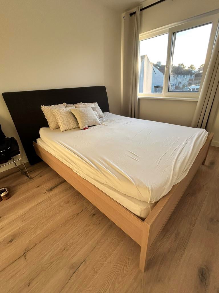 2 persoons bed., Huis en Inrichting, Slaapkamer | Bedden, Ophalen, Gebruikt, Overige kleuren, Tweepersoons
