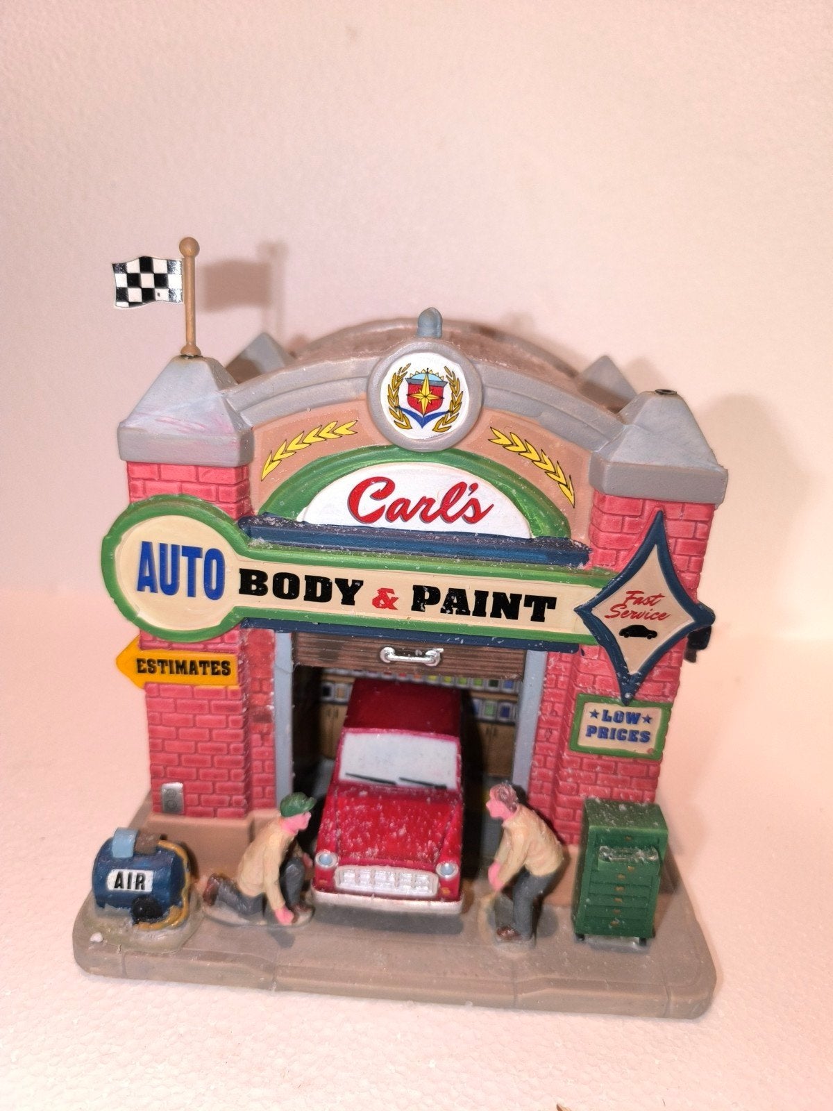 Lemax Carl's Auto Body & Paint - Kerstdorp Huisje, Diversen, Ophalen of Verzenden
