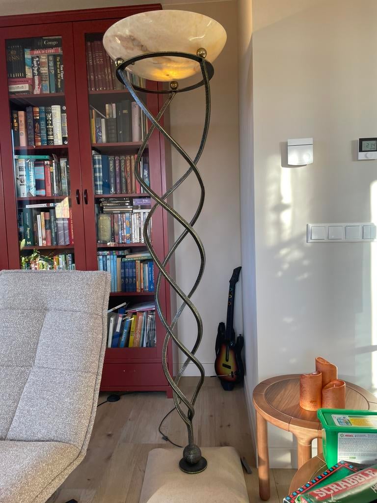 Vloerlamp Terzani , massief staal en natuursteen, Ophalen, Zo goed als nieuw, Overige materialen, 150 tot 200 cm