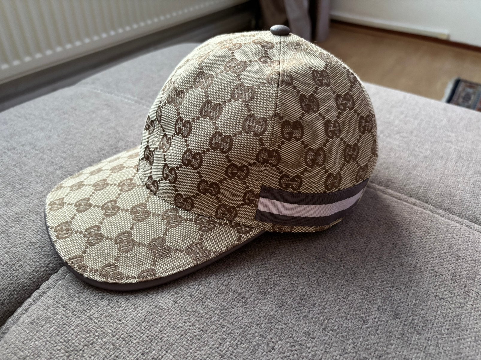 Gucci Pet Grijs, Kleding | Heren, Hoeden en Petten, Ophalen of Verzenden, Nieuw, 57 cm (M, 7⅛ inch) of minder, Pet