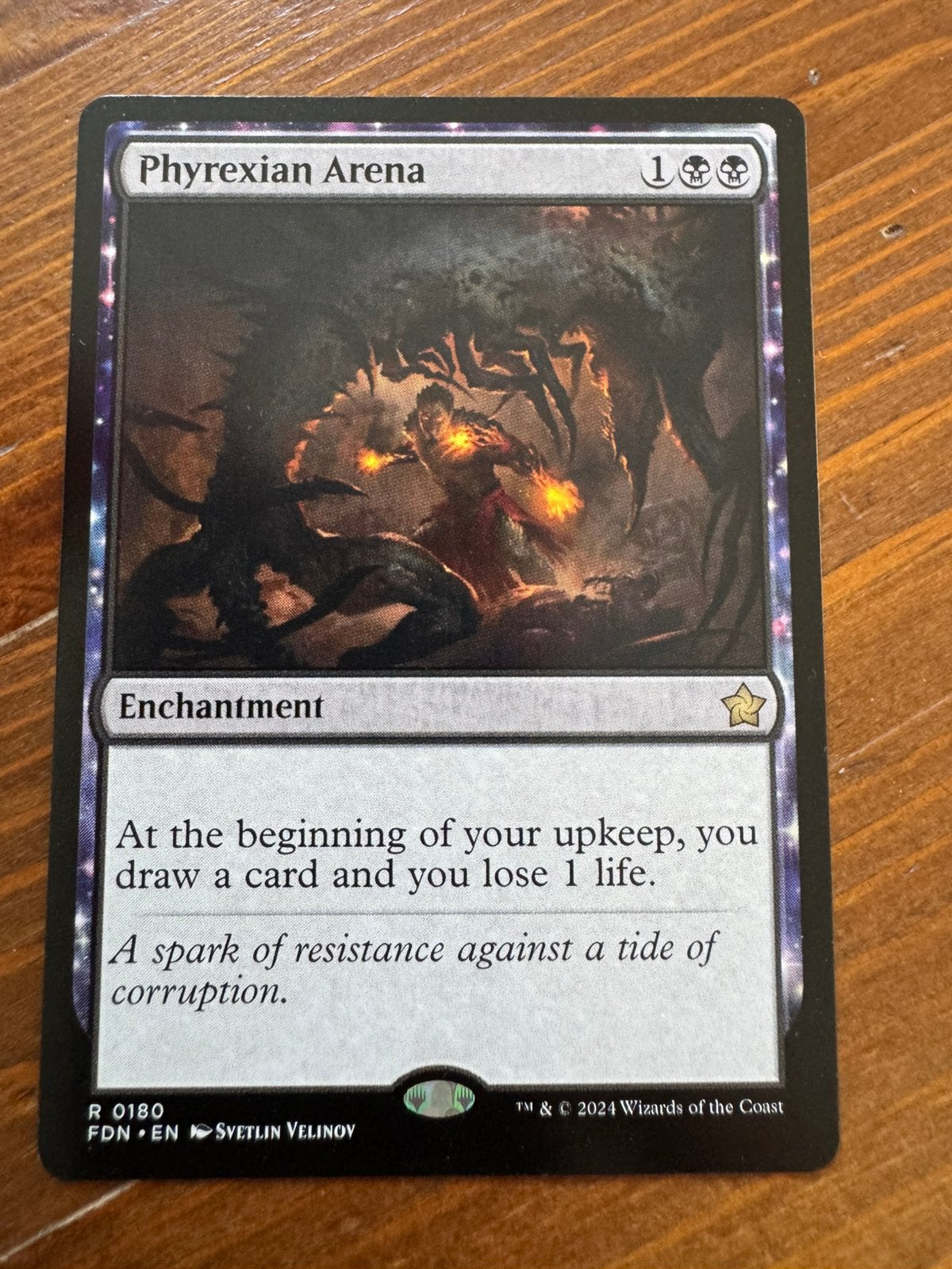 Phyrexian Arena Magic: The Gathering Foundations, Verzenden, Zo goed als nieuw