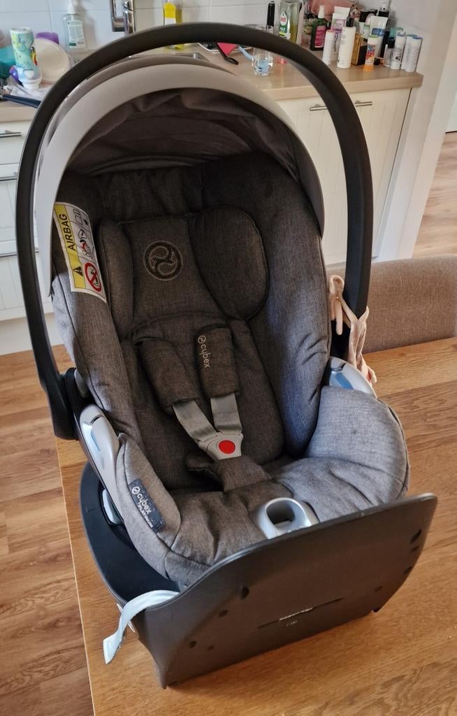 Cybex Z I-size soho Grey autostoel met Cybex base Z, Verstelbare rugleuning, Zo goed als nieuw, Isofix, 0 t/m 13 kg