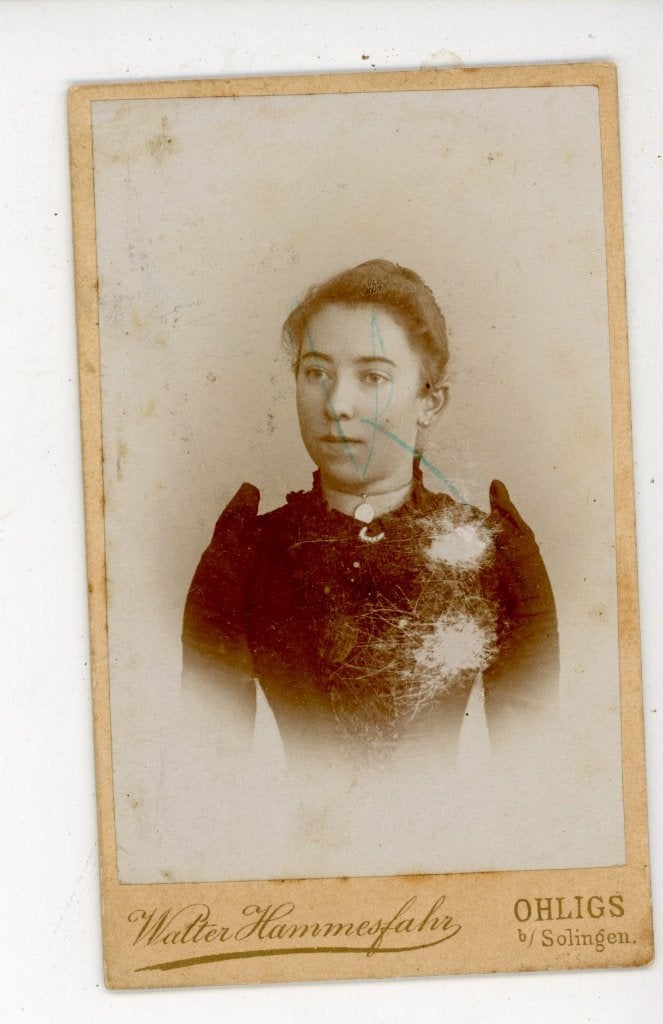 G204; CDV met slijtage., Verzamelen, Foto's en Prenten, Verzenden, Voor 1940, Gebruikt, Foto