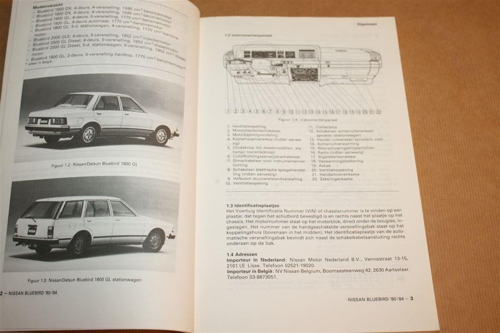 Vraagbaak Nissan Bluebird — Onderhoud 1980-1984, Ophalen of Verzenden
