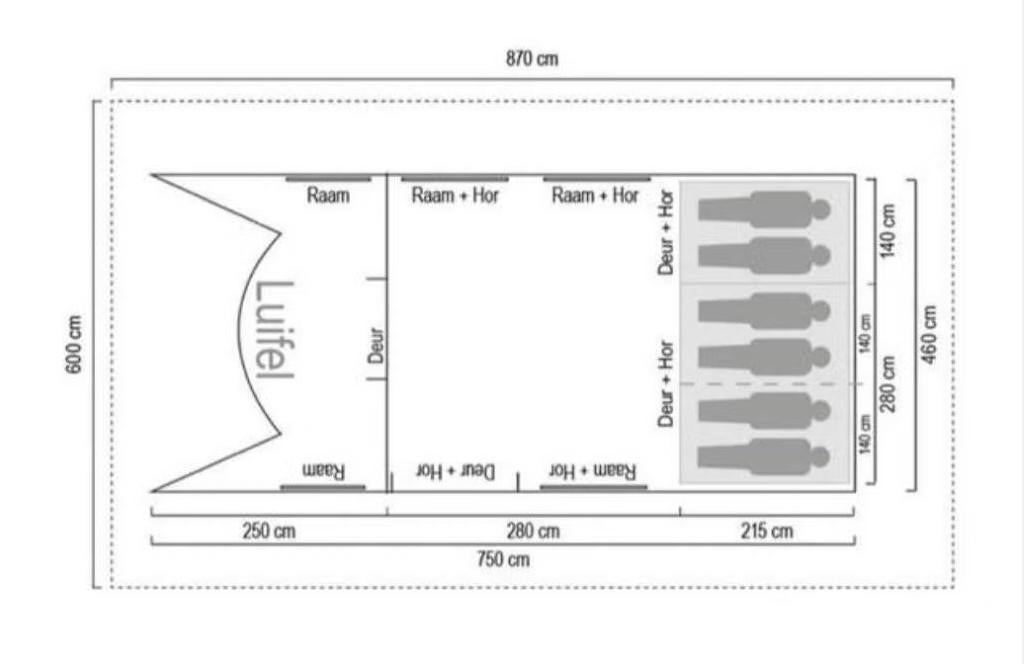tunneltent te koop: redwood Birch 4TC, Ophalen, Gebruikt, Tot en met 6