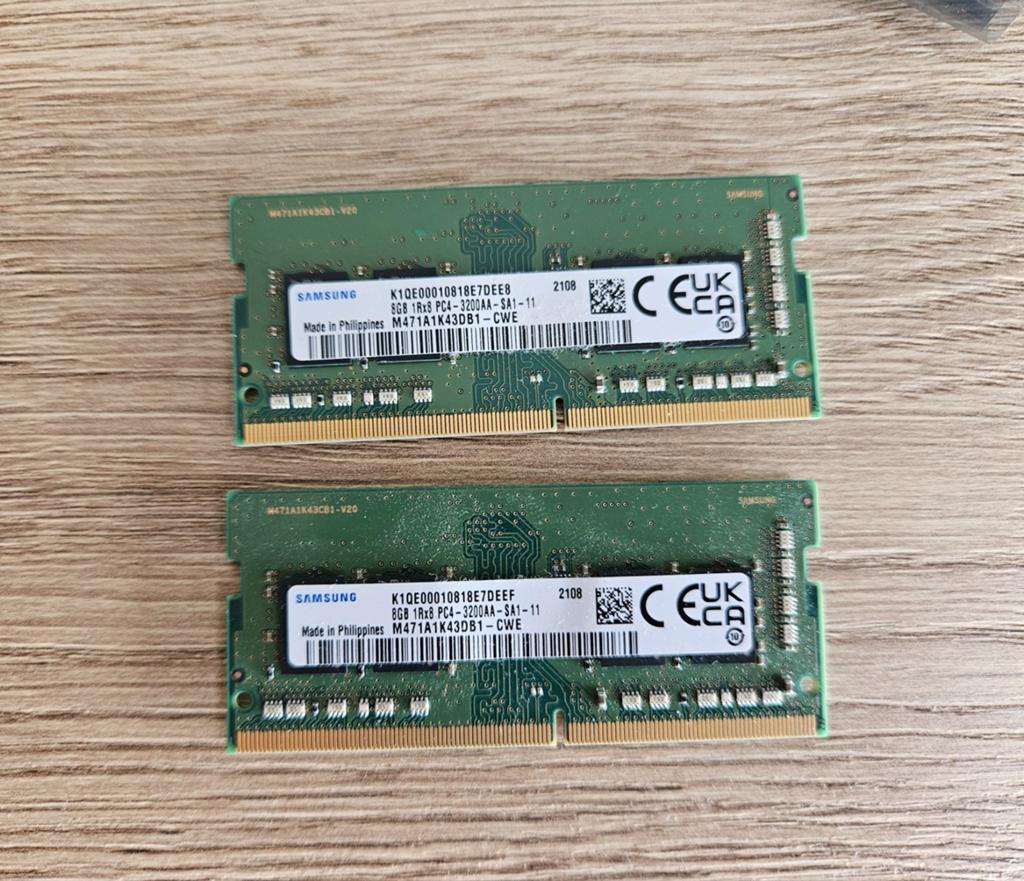 16GB DDR4 SODIMM 3200mhz (2x8gb), Computers en Software, RAM geheugen, DDR4, Ophalen of Verzenden, Zo goed als nieuw, Laptop