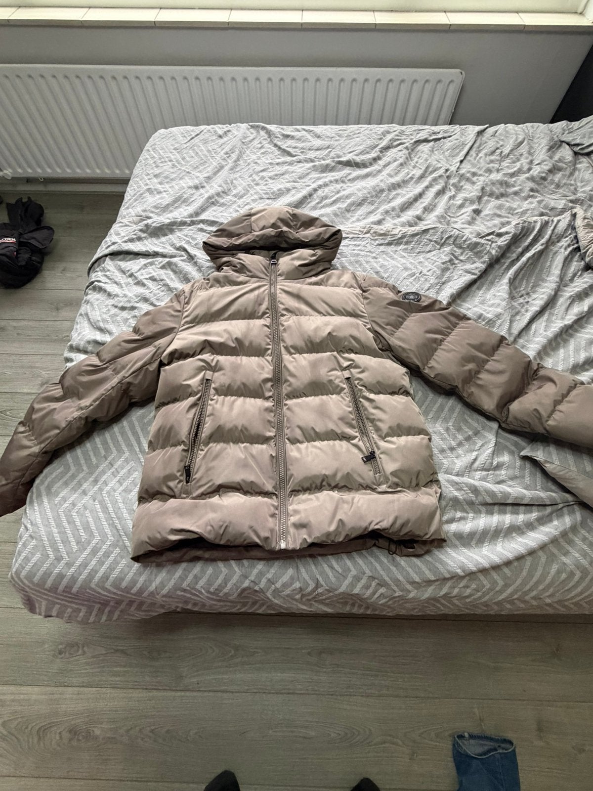 Airforce jas, Ophalen, Zo goed als nieuw, Maat 52/54 (L), Beige