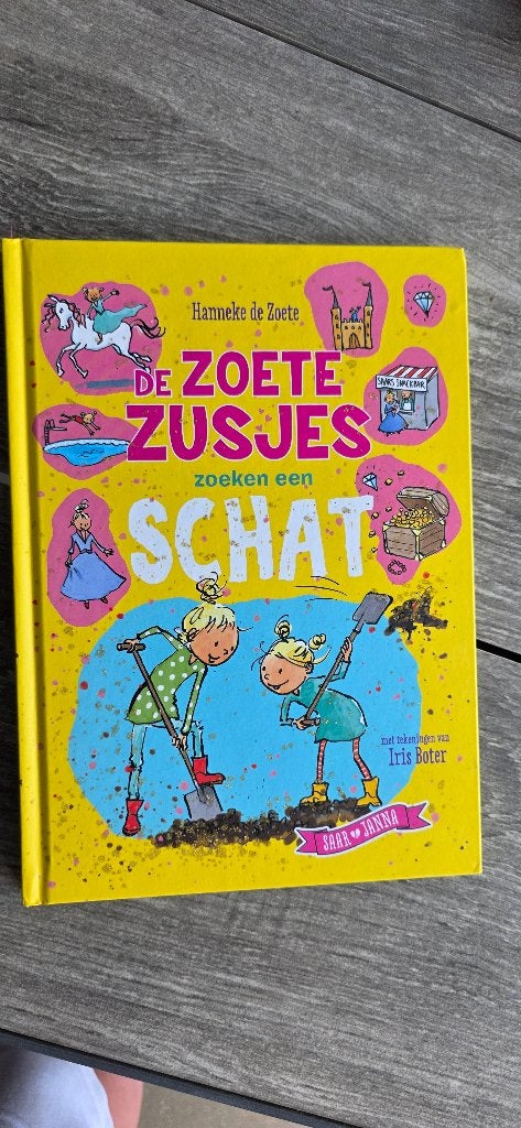 De zoete zusjes zoeken een schat, Ophalen of Verzenden, Zo goed als nieuw, Fictie algemeen
