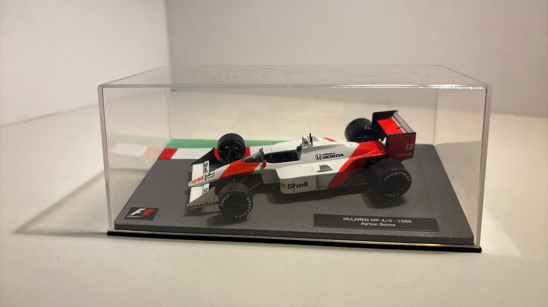 F1 McLaren mp4/4 ayrton senna 1988 atlas 1.43, Ophalen of Verzenden, A, A, A