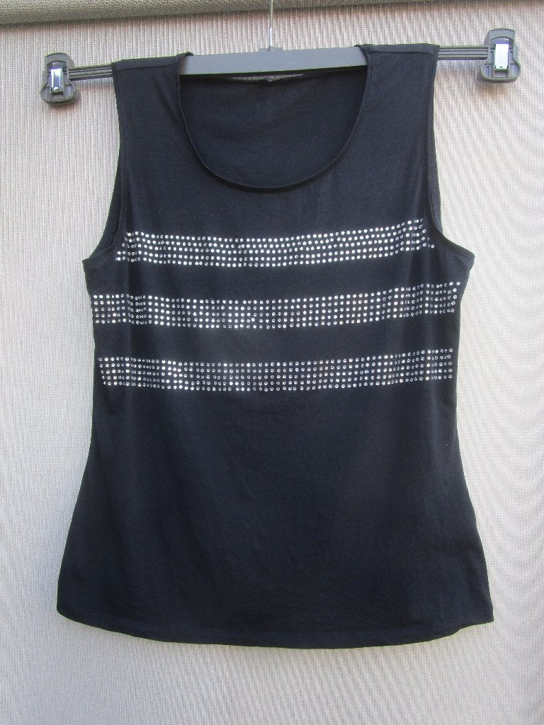 Top/hemdje PURDEY mt 40  donkerblauw   mouwloos, Zo goed als nieuw, Zonder mouw, Maat 38/40 (M), PURDY