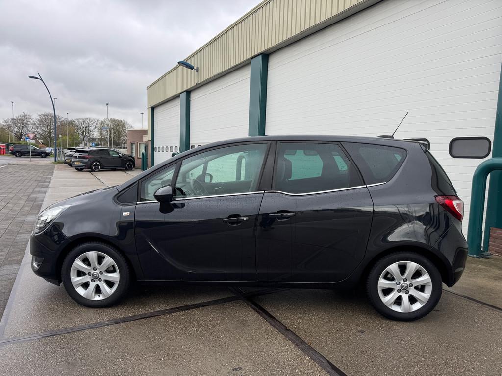 Opel Meriva 1.4 Turbo Blitz, Auto's, Opel, Gebruikt, 4 cilinders, Zwart, Bedrijf